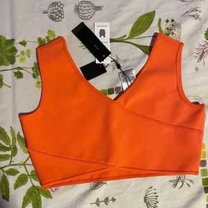 BCBGMaxAzria crop top L
